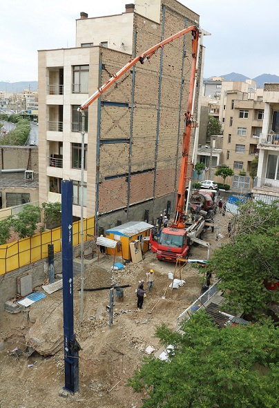 آزمایش بتن‌ریزی از ارتفاع