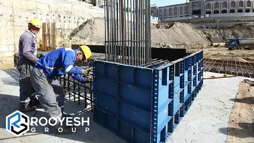 انواع قالب‌بندی فلزی بتن